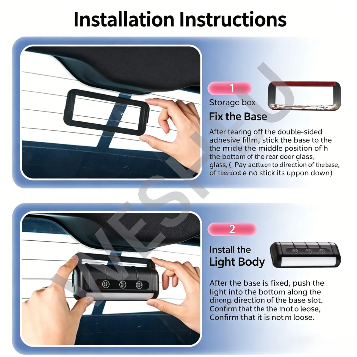 lampe coffre voiture led solaire rechargeable adhésif noir moderne sans fil détecteur mouvement