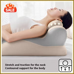 coussin ergonomique mousse mémoire forme colonne gris clair confortable ajustable lit canapé soulagement douleur
