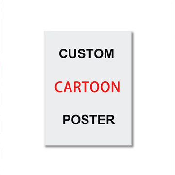 toile art personnalisée moderne personnages animés paysage noir blanc bleu vert beige gris
