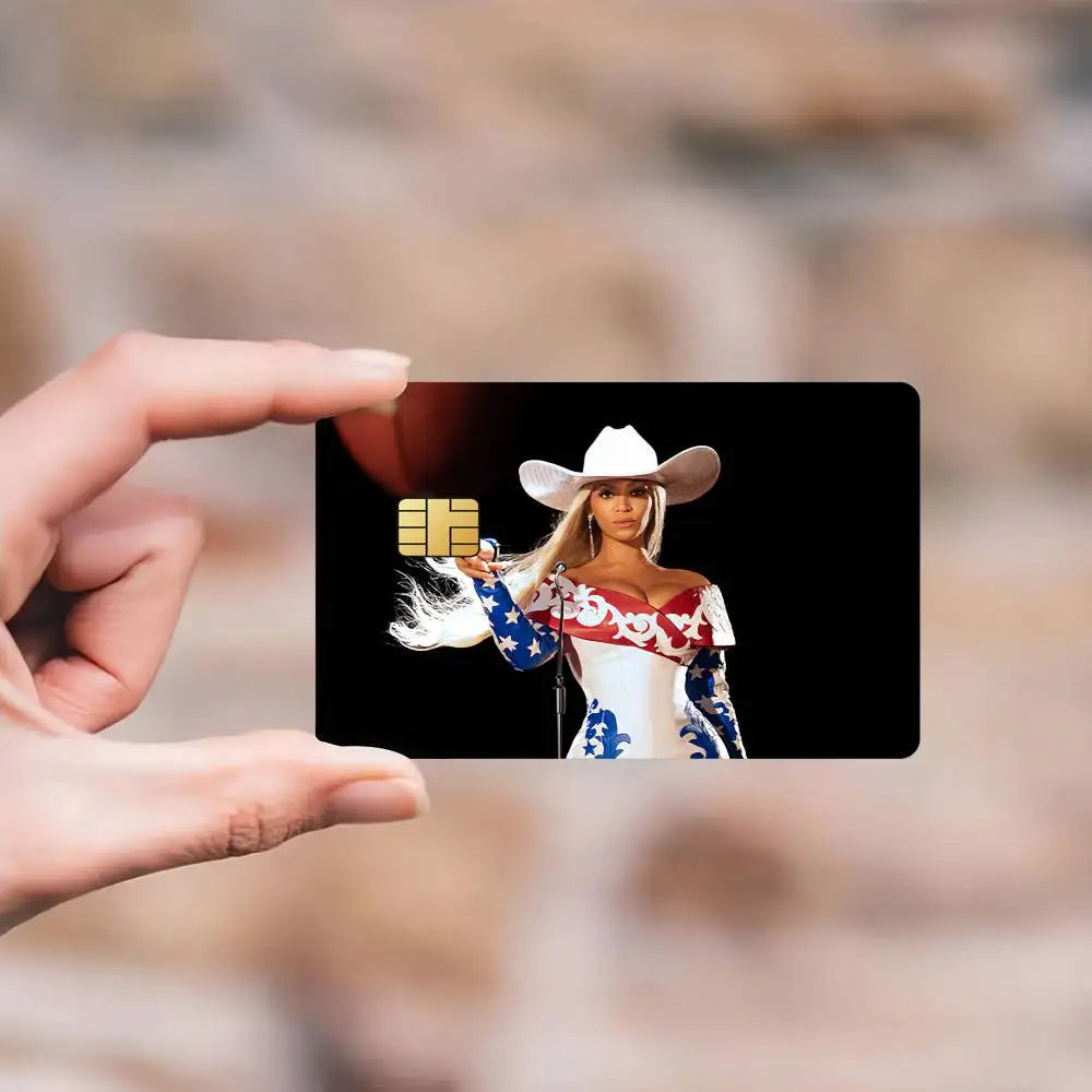 stylo bille personnalisable carte crédit étanche résistance rayures americain chanteuse beyonce moderne couleurs vives