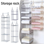 étagère suspendue moderne rose pâle étages hooks rangement serviettes pulls