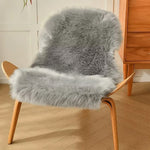 tapis moderne fourrure synthétique douce ovale blanc noir salon chambre