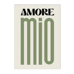 affiche moderne citation amour verte décoration murale toile sans cadre print abstract