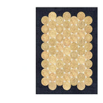 tapis vert moderne salon durable polyester texture douce adhésif circulaire géométrique