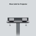support projecteur réglable 25 65cm gris métallisé lisse moderne câble intégrérotation 360 độ