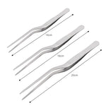 pinces épiler acier inoxydable argentées modernes 14cm 16cm 20cm trois pièces ustensiles cuisine