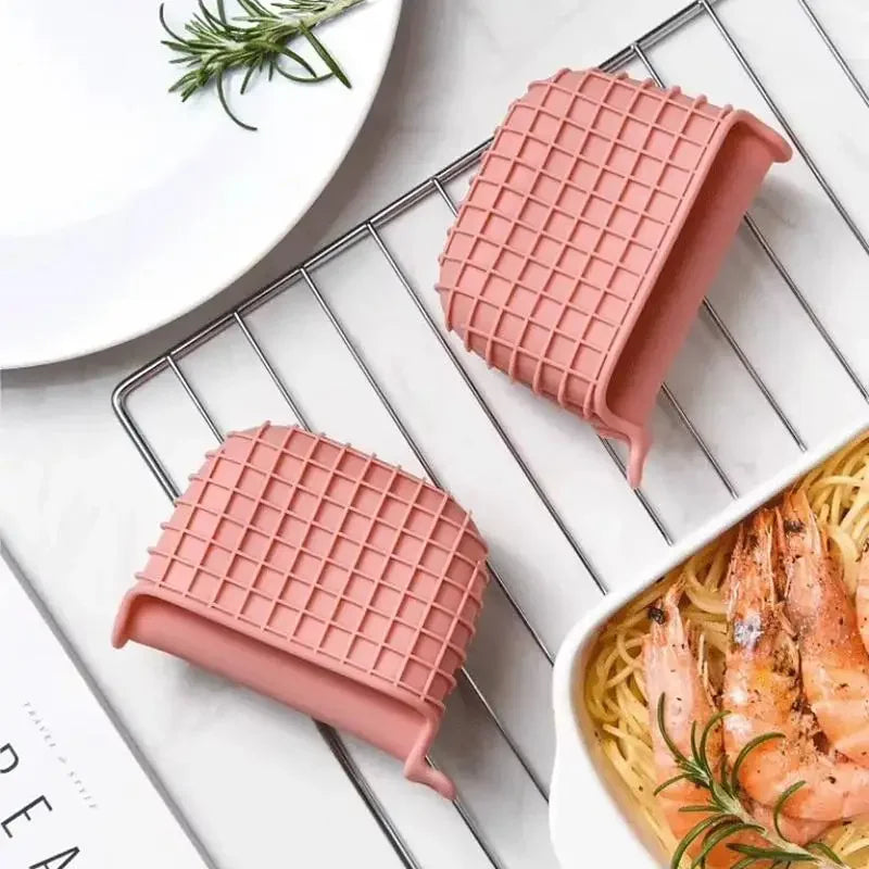 gants cuisine silicone rose bleu gris modernes grille opaques anti chaleur