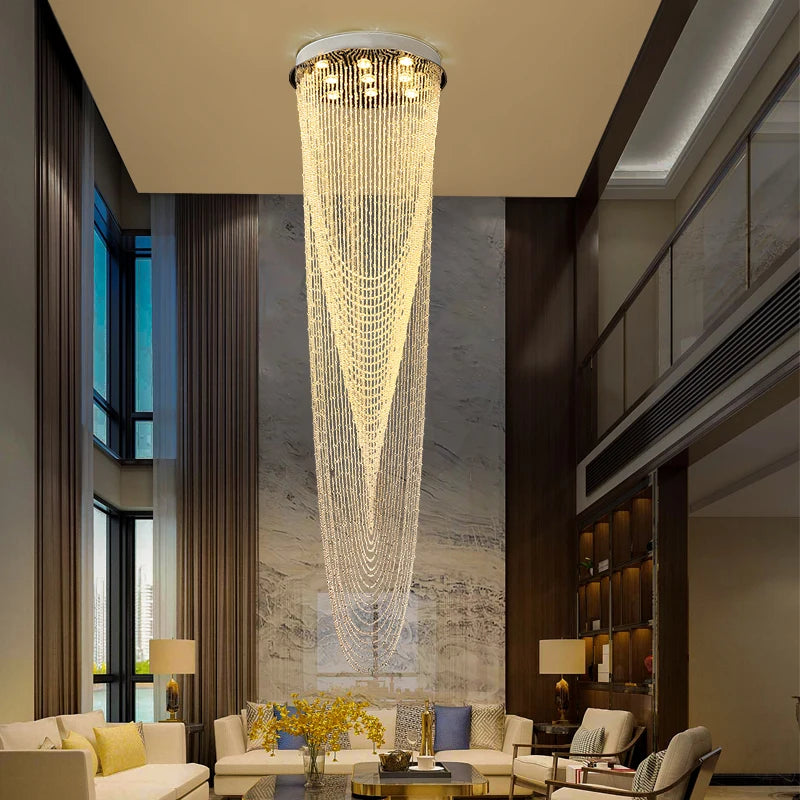 lustre moderne verre chrome plié blanc doré semi encastrée lumière led 6000k 3000k