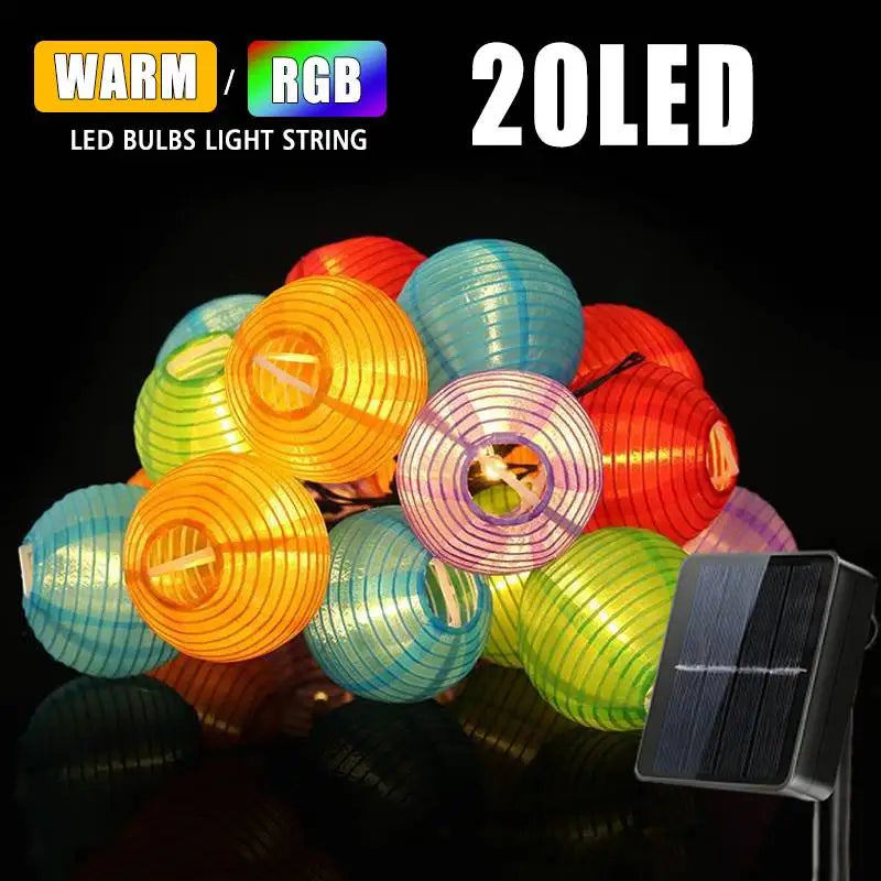 guirlande lumineuse solaire extérieure multicolore effet feuille sapin modes automatiques noël mariage festivités jardin