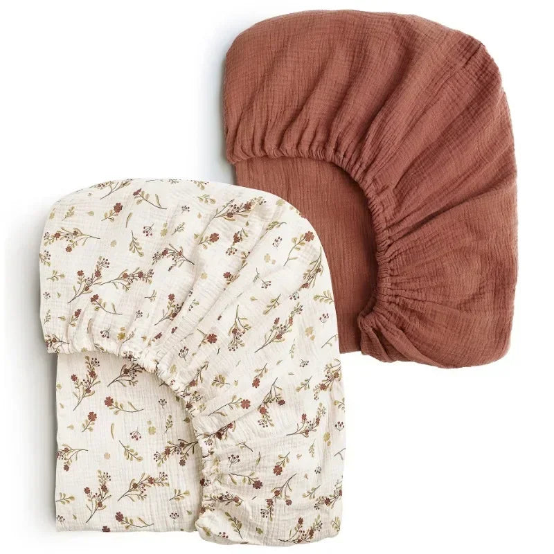 draps housses coton imprimés floral bassinet nouveau né ans doux confortables quatre saisons unisexe