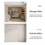 rideau plissé beige clair moderne imperméable salle bain cuisine séparation pièce opaque