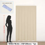 rideau occultant polyester texturé moderne adhésif opaque beige gris noir chambre coucher