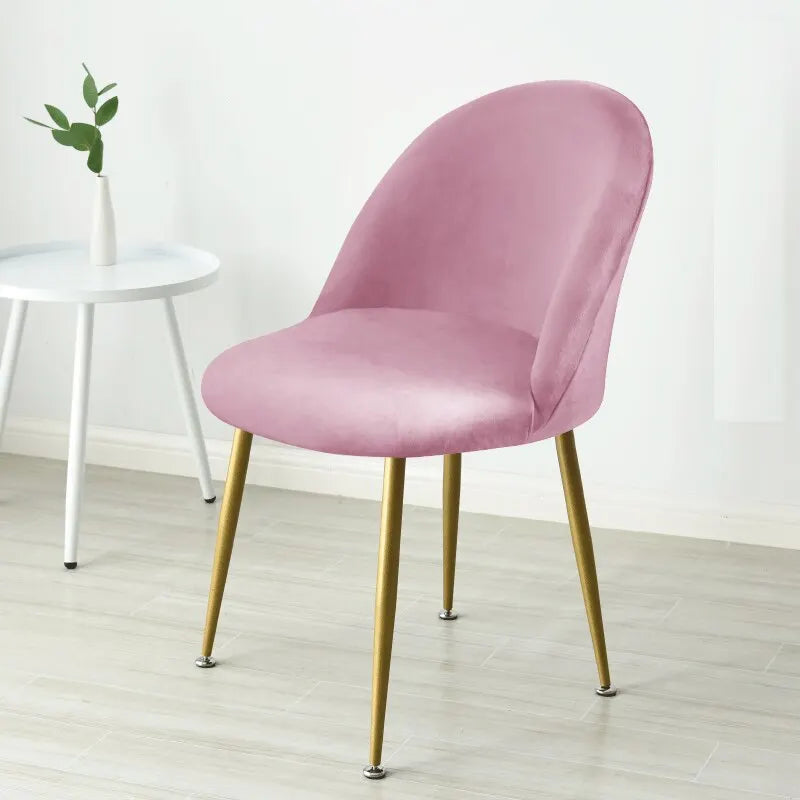 housses chaise velours moderne gris rose vert beige bleu élasthanne polyester