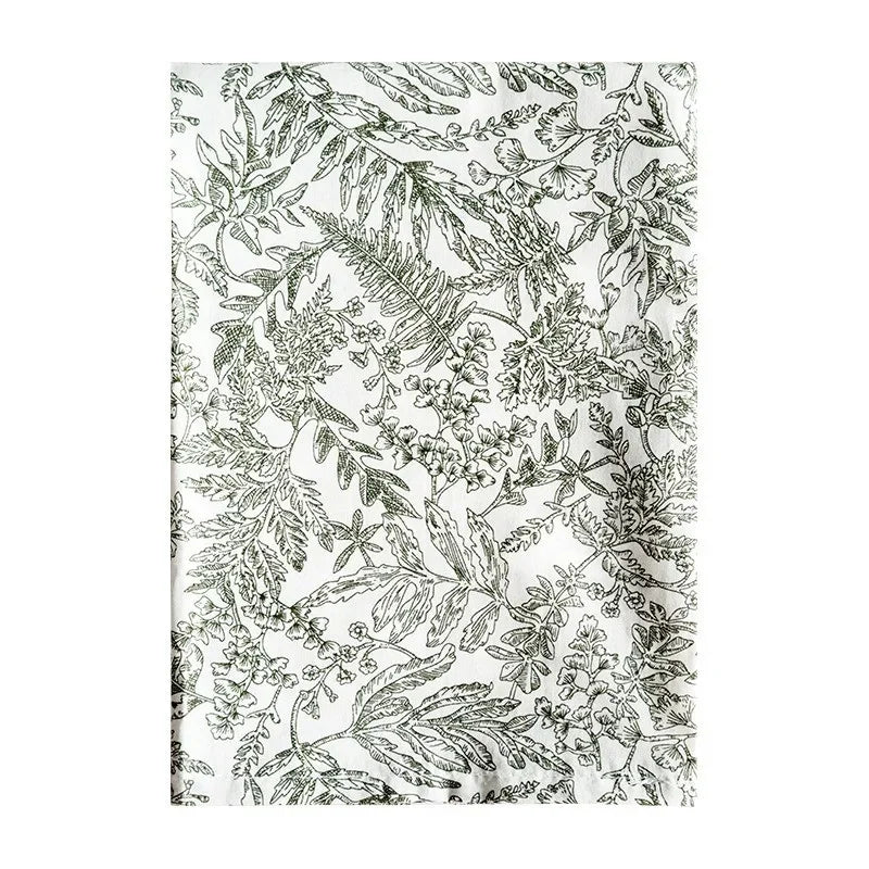 serviettes table coton imprimées florales bleu rose vert classiques cuisine festive