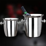 cuve vin acier inoxydable poignées vin whisky champagne seau glace