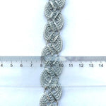 rubans décoratifs dentelle polyester mariage argent or vert motif géométrique classique adhésif