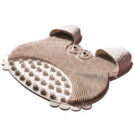 brosse bain moderne bleu vert grenouille adhésif bristles pointus pratique