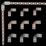 connecteurs électriques transparents broches fixation clips câbles colorés technologie rapide