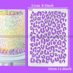 gabarits pâtisserie motifs floraux noir blanc décoration gâteau fondant mariage anniversaire classiqueOpaque outils pâtisserie