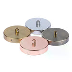 disques métalliques or cuivre argent vis suspension moderne éclairage vintage