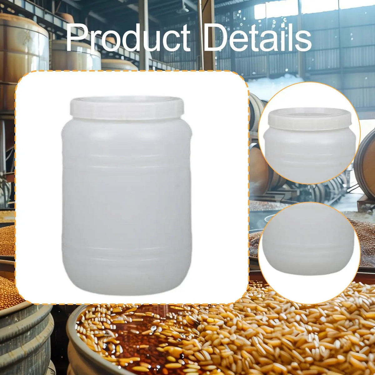 bac rangement plastique blanc imperméable 10l 15l stockage nourriture outils industriel utilitaire extérieurintérieur