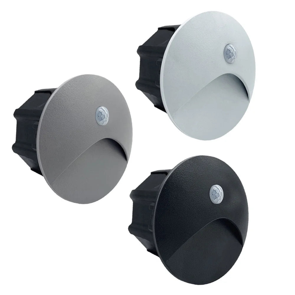 applique murale led 3w blanc chaud moderne capteur mouvement pire résistant 110v 220v