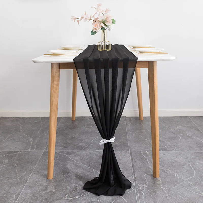 chinois moderne violetclair chemin table fixeruban opacité unimotif mariage fête transparent
