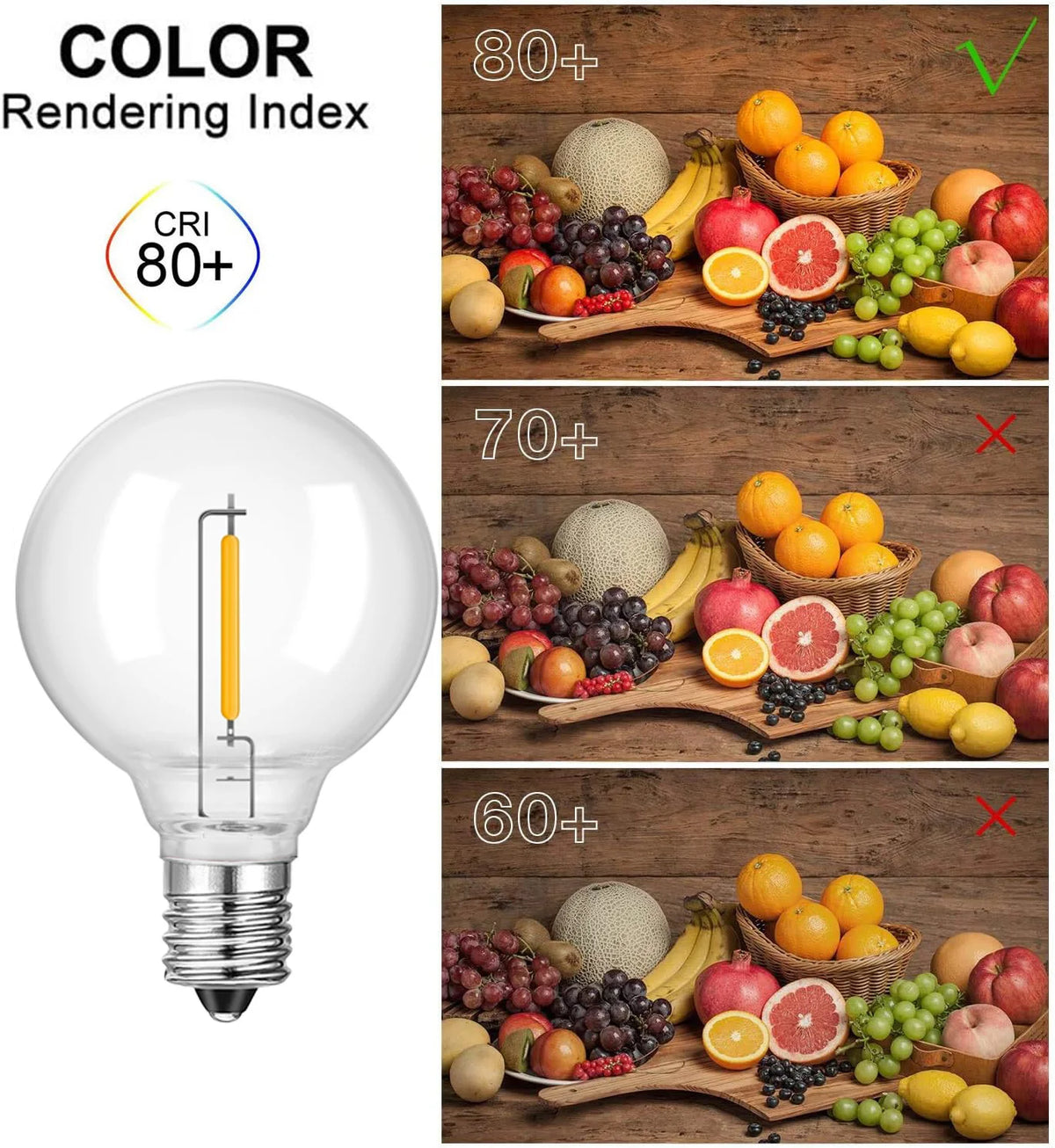 ampoule led filament doré transparente e12 1w 249 lumens 360° classique 11 50v 2000h