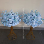 bouquet artificiel moderne roses bleu clair fleurs artificielles mariage décoration événementextérieur