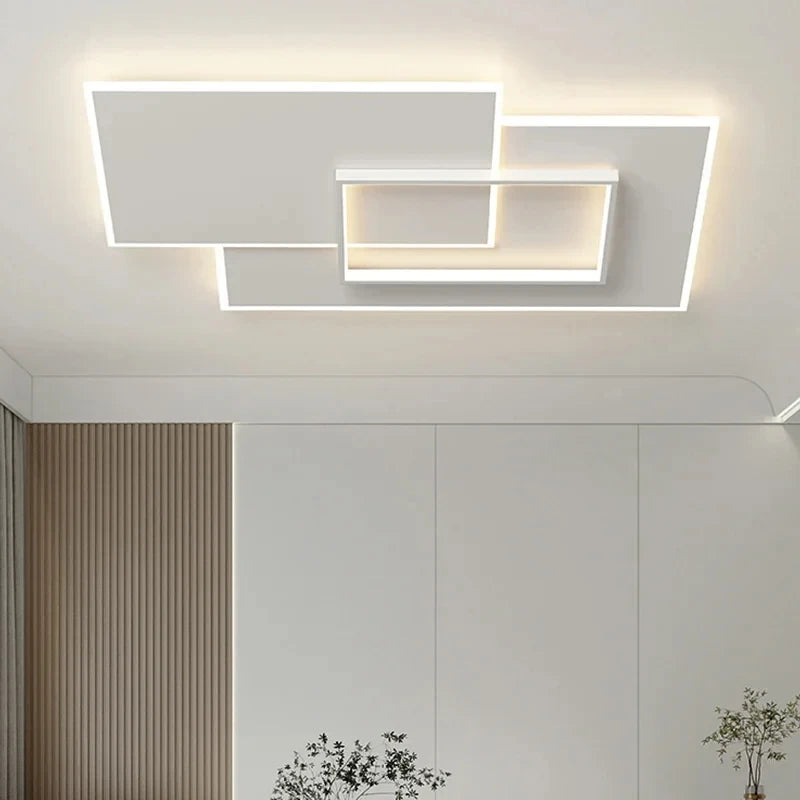plafonnier led blanc moderne contemporain 42w 52w 45w 55w 103w