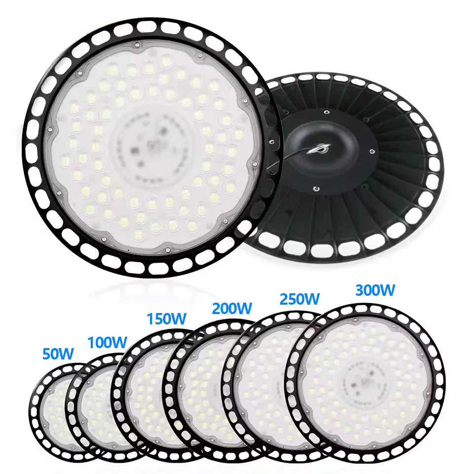 lampe led ufo haute baie super lumineuse blanc moderne atelier garage industrielle 220v ul