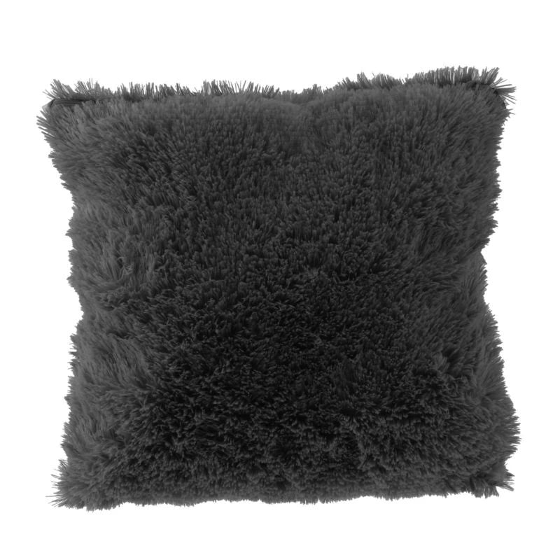 housse coussin peluche douce solide carré moderne lit maison vert rose blanc gris noir