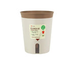pot plante hydroponique succulente moderne orange gris vert marron minimaliste auto arrosage salon