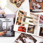 cartes postales vintage paysages urbains nature clips décoratives minimalistes modernes