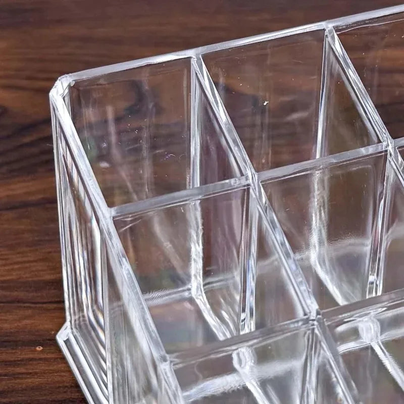 boîte rangement cosmétiques transparentes moderne compartiments plastique réutilisable maquillage maison