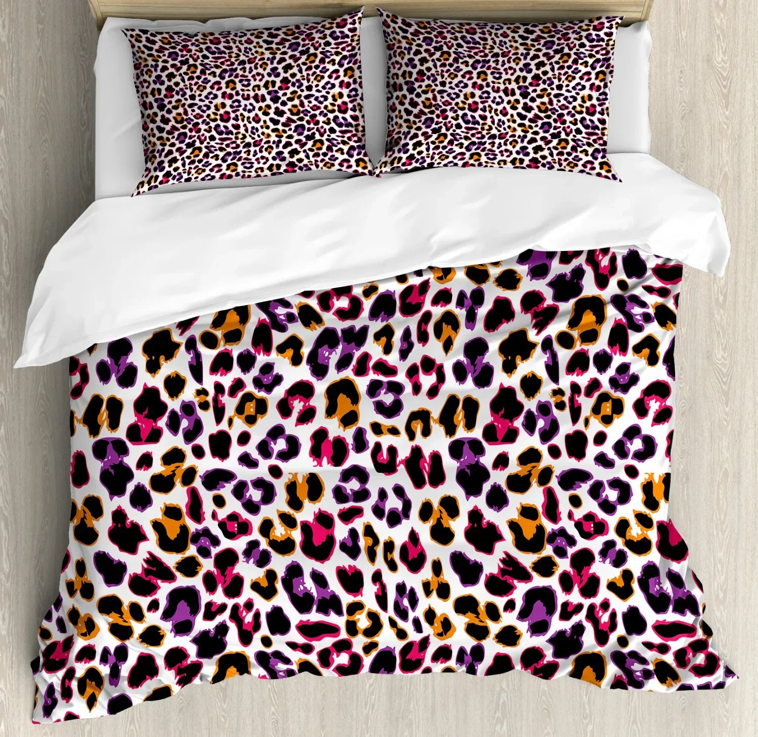 Vue rapprochée du tissu en polyester de la parure de lit