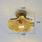 lustre suspendu vintage verre coloré tulipe filaments ampoule salon chambre