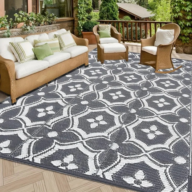 Tapis réversible pour camping et pique-nique