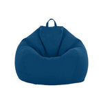 fauteuil moderne noir bleu gris coton uni 80x90cm 100x120cm poignées coussin