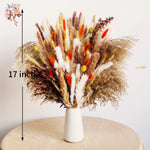 fleurs séchées bouquet pampas plumes graminées décoration intérieure anniversaire mariage rustic naturel