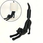 porte rouleaux papier toilette forme lion noir texturé moderne salle bain décoration animalière
