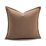 coussins décoratifs moderne fleur motif floral minimaliste polyester non toxique respectueux environnement beigeclair