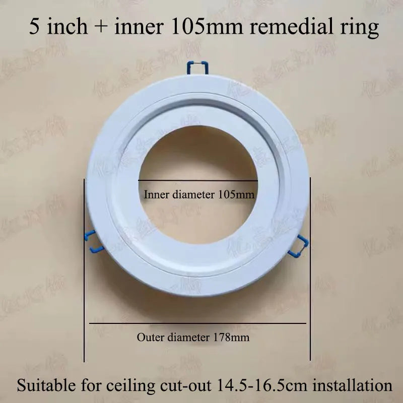 anneau réduction spot led blanc moderne cadre extérieur éclairage intérieur moderne