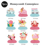assiettes jetables serviettes gobelets nappe confettis glace vanille fraise anniversaire enfant été festive