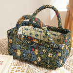 sac main motif floral patchwork multi usages poignées détachables réutilisable couleurs vives vintage porté