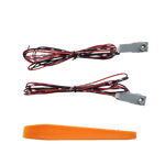 lampe led intérieure gris noir moderne lampes 120cm cable clip orange facile