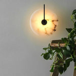 lampe murale moderne marbre blanc noir éclairage quotidien fixée 220v led 2000lm 10m²