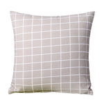 housse coussin lin géométrique multicolore moderne carré 45x45cm lit siège voiture