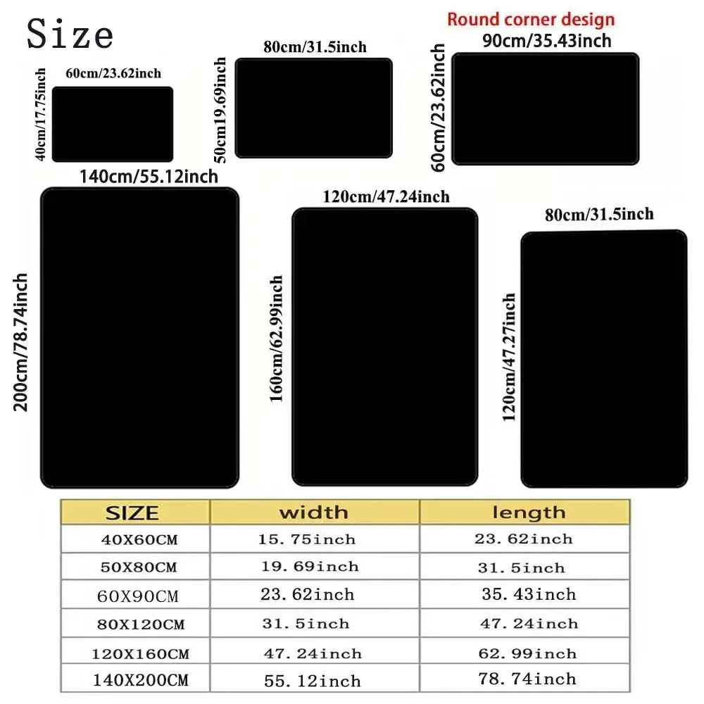tapis moderne géométrique gris noir salon chambre rectangle polyester adhésif extérieur décoratif lavage machine