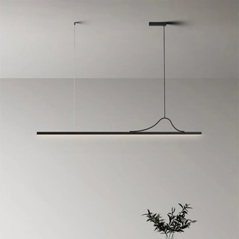 suspension lumineuse moderne pendentif led blanc noir marron clair minimaliste aluminium